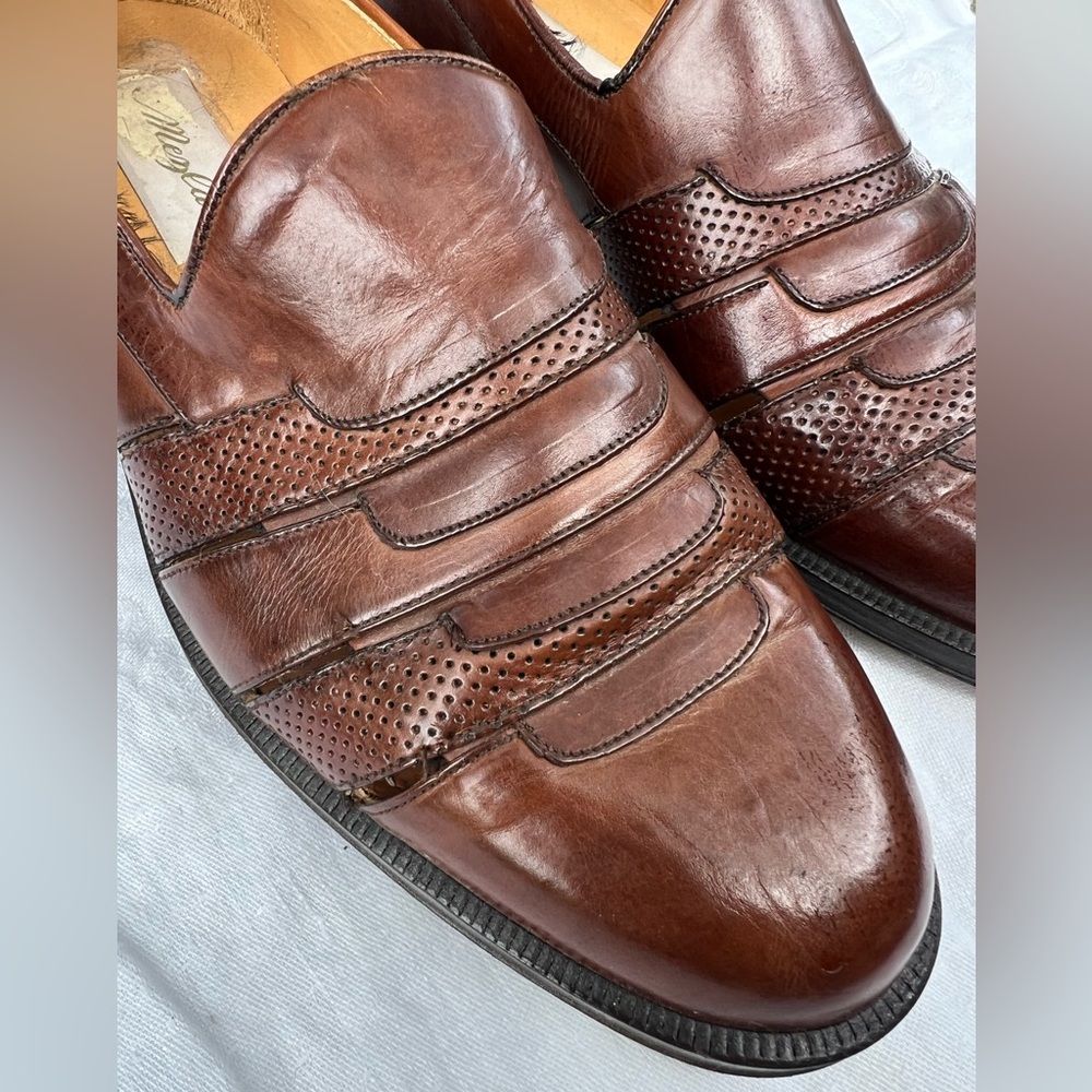 Mezlan Leather Cayman Loafers